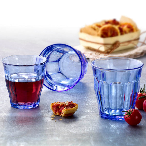 Picardie Blue Glass Tumbler