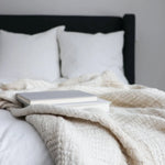 Flax Crinkle Bed Cover