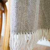 Recycled Wool Blanket Herringbone