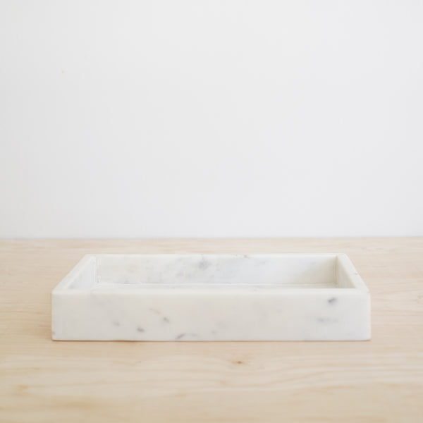 Lily Rectangular Marble Tray