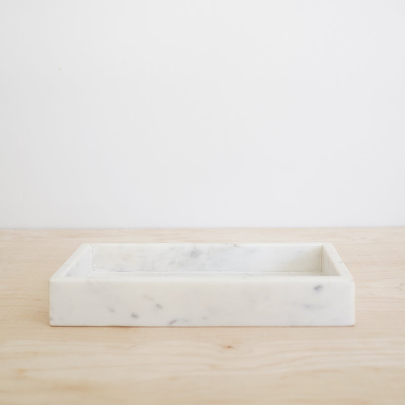 Lily Rectangular Marble Tray