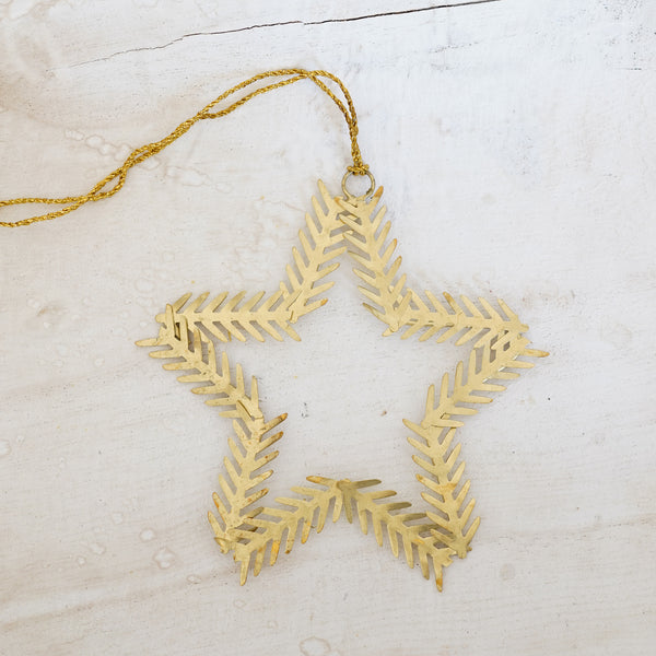 Golden Star Ornament - Large