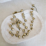 Antique Gold Bells Garland 60"