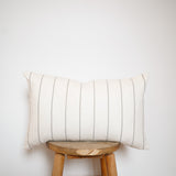 Cotton Gauze Pillow Cover - Sage Wide Stripes