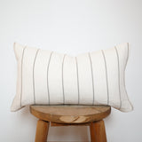 Cotton Gauze Pillow Cover - Sage Wide Stripes