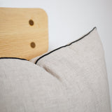 Lumbar Pinstripe Linen & Cotton Pillow