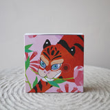 Tiger with Peony Matches