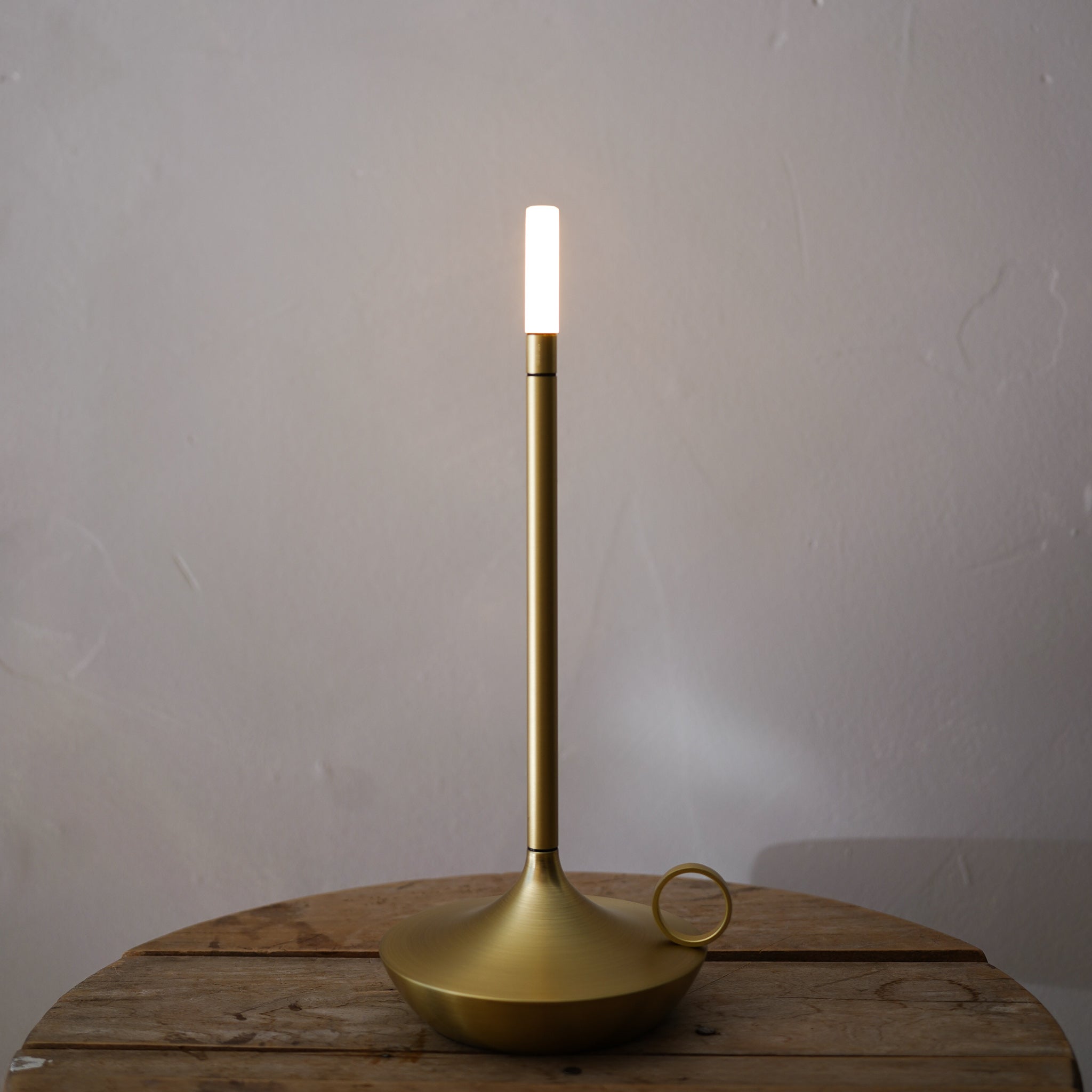 Wick Portable Lamp - Brass