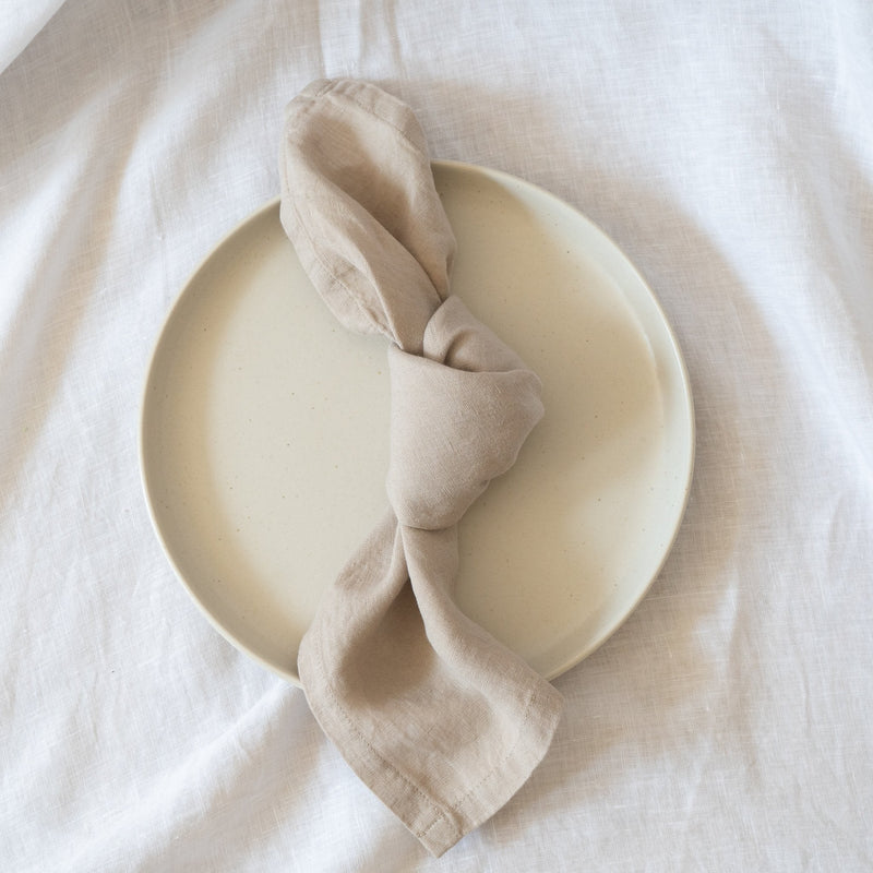 natural beige linen napkin 