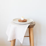 blush linen placemat