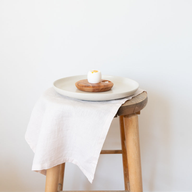 blush linen placemat