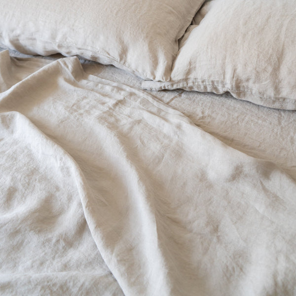 natural linen bedding
