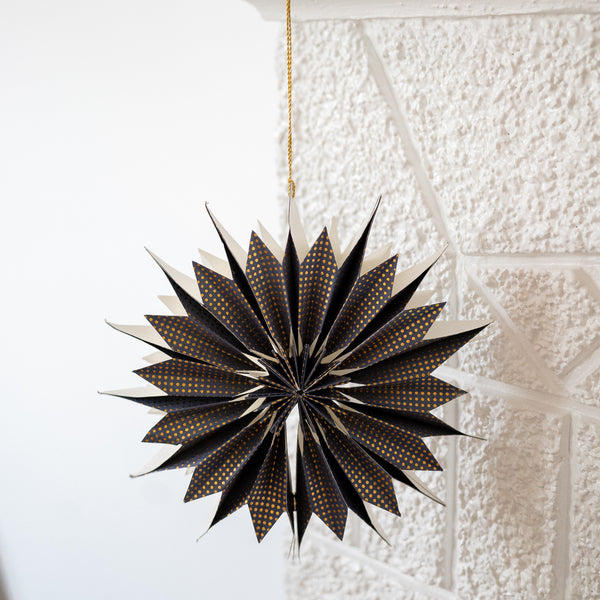 Paper Pendant Folding Star Blue