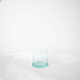 small tapered clear recycled glass tumbler