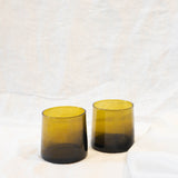 short bronze recycled glass tapered tumbler