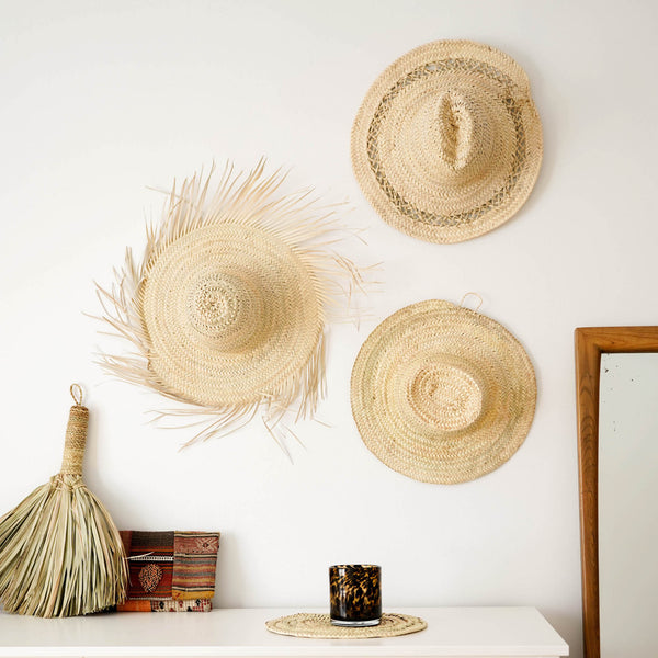 handwoven straw decorative hat