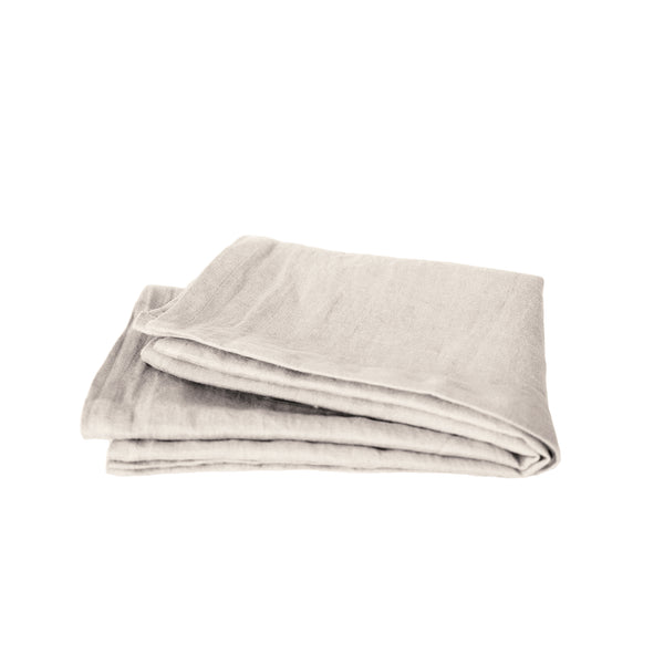 natural beige linen table runner