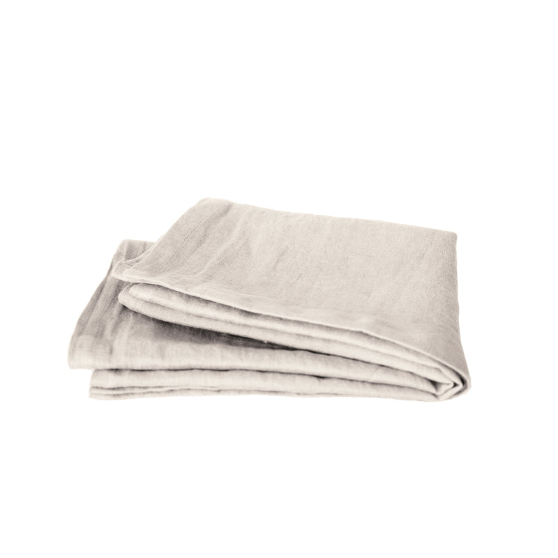 natural beige linen table runner