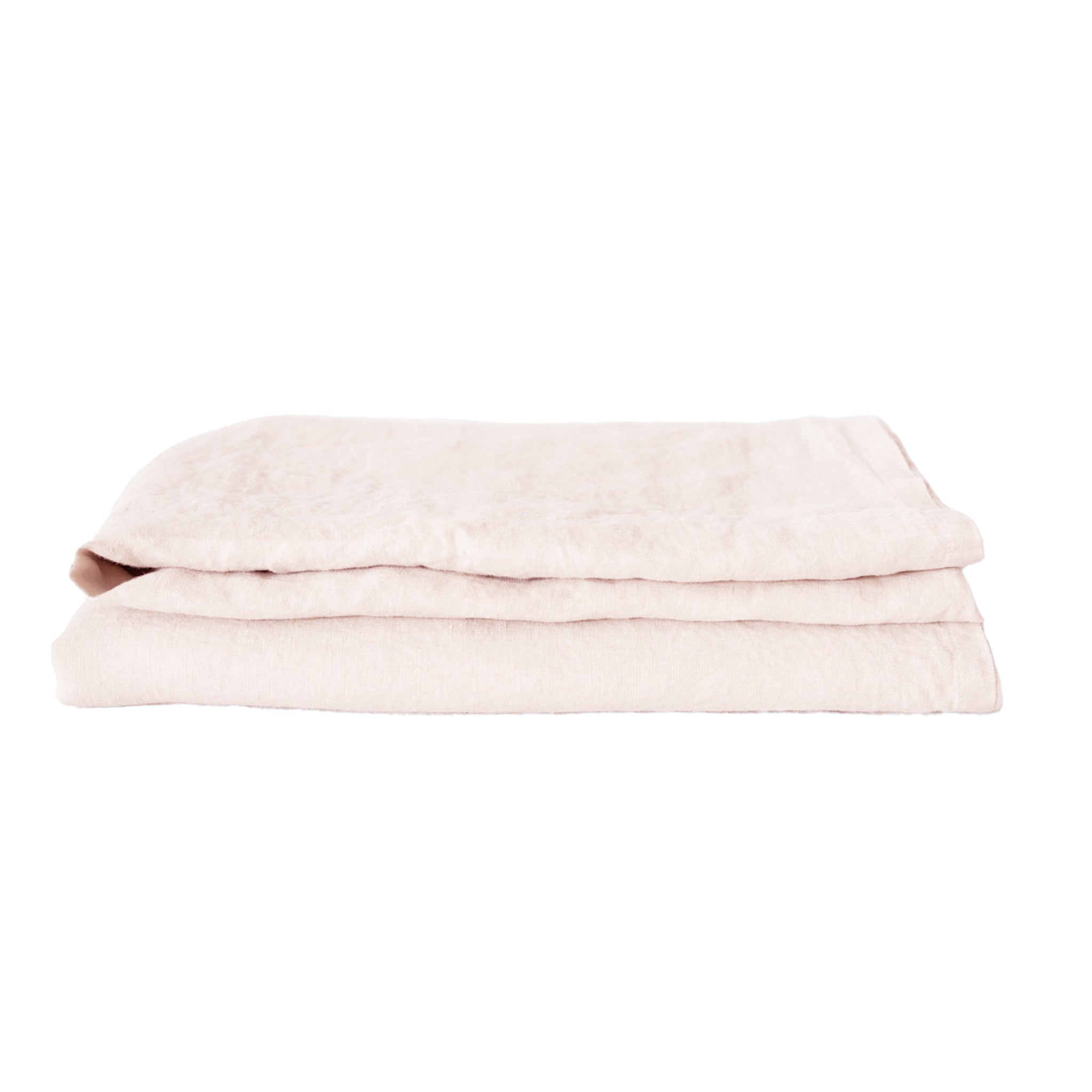 Blush linen tablecloth  