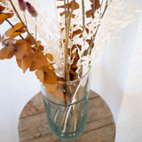 handblown clear recycled glass large beldi shaped vase