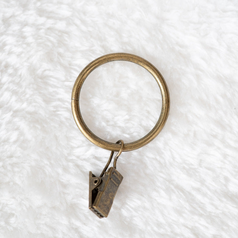 bronze  clip curtain rings