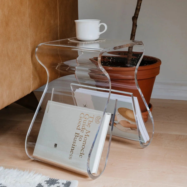 M*m様 umbra Magino Stool & Magazine Rack Magino Stool | Modern Acrylic Magazine Rack & Record Holder
