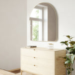 Hubba Arched Mirror Brass