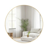 Hubba Round Wall Mirror - Brass